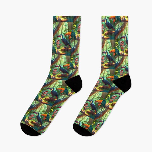 Item preview, Child and Toucan Amazon forest Brazil designed and sold by Astralia.