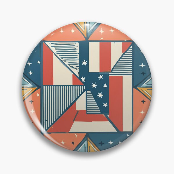 Item preview, Bandera americana formas y estrellas de patrones sin fisuras designed and sold by creativekrish.