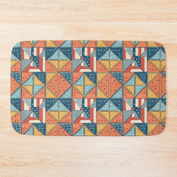 Item preview, American flag Shapes and Stars Seamless Pattern designed and sold by creativekrish.