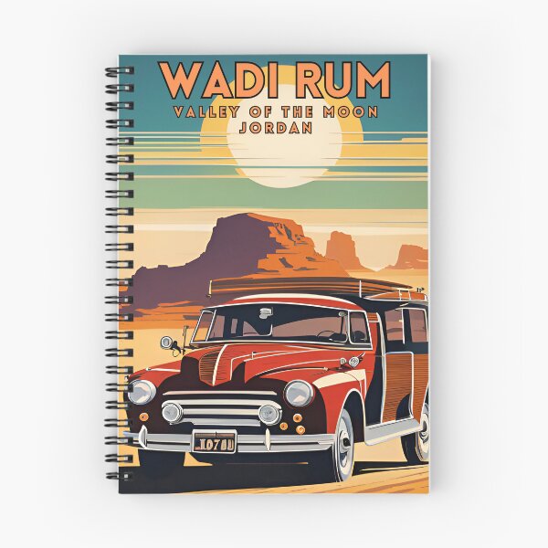 Item preview, Wadi Rum Jordan Travel Art Vintage designed and sold by ZionPosteria.