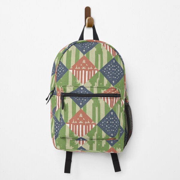 Item preview, Vintage American Flag Inspired Seamless Geometric Pattern designed and sold by creativekrish.