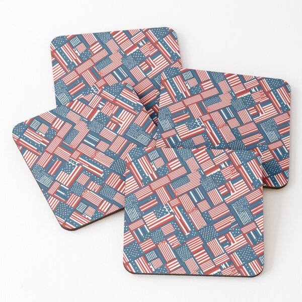 Item preview, American Flags Woven: A Seamless Patriotic Pattern designed and sold by creativekrish.