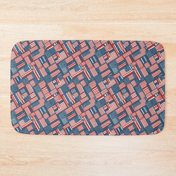 Item preview, American Flags Woven: A Seamless Patriotic Pattern designed and sold by creativekrish.