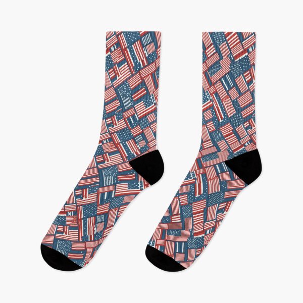 Item preview, American Flags Woven: A Seamless Patriotic Pattern designed and sold by creativekrish.