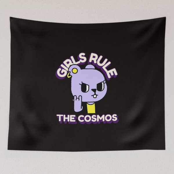 Artikelvorschau, Meteoritensammler "GIRLS RULE THE COSMOS" Meteoriten-T-Shirt entworfen und verkauft von MeteorFactory.