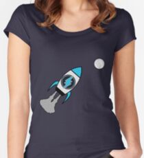 Electroneum. TO THE MOON! Women's Fitted Scoop T-Shirt