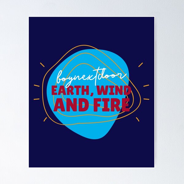Item preview, BOYNEXTDOOR - Earth, Wind and Fire | Kpop Merch for Fans | Gift for BND stans designed and sold by Wishful Thinking.