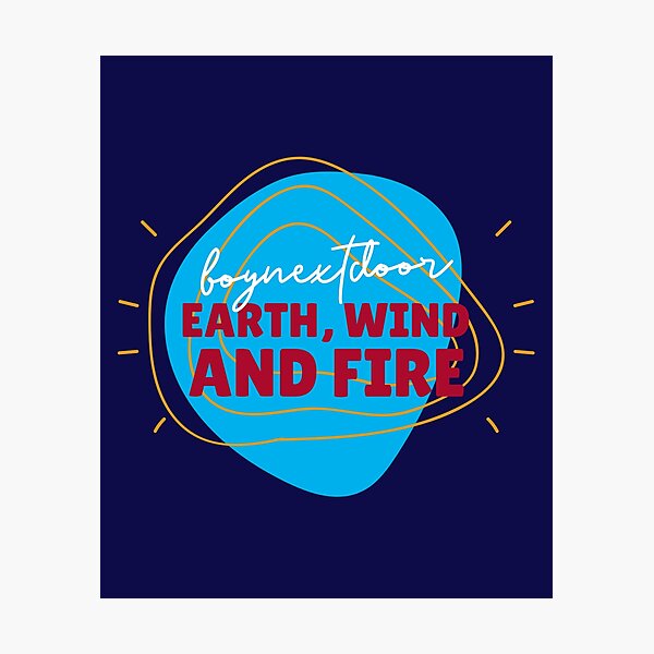 Item preview, BOYNEXTDOOR - Earth, Wind and Fire | Kpop Merch for Fans | Gift for BND stans designed and sold by Wishful Thinking.
