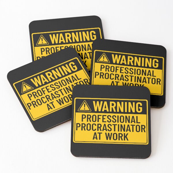 Item preview, Warning: Professional Procrastinator At Work designed and sold by mr-k-store.