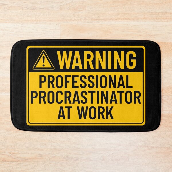 Item preview, Warning: Professional Procrastinator At Work designed and sold by mr-k-store.