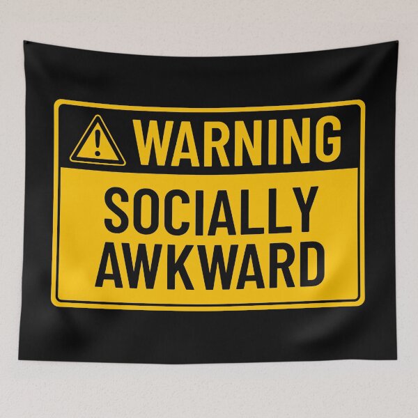 Item preview, Warning: Socially Awkward designed and sold by mr-k-store.