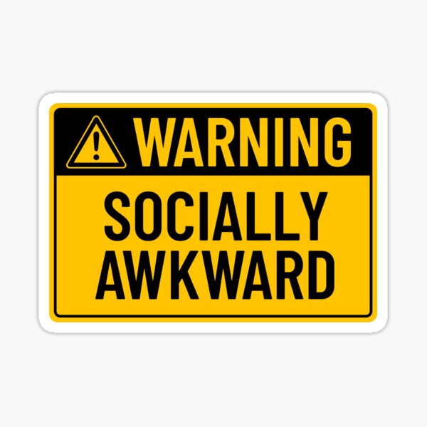 Item preview, Warning: Socially Awkward designed and sold by mr-k-store.