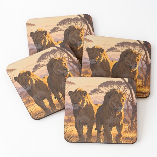 Item preview, Roaring Harmony: Two Lions in the African Savanna designed and sold by Fenomena Designs.