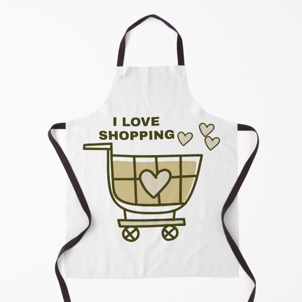 Item preview, Shopping Cart And I Love Shopping Words designed and sold by Luxuriously.