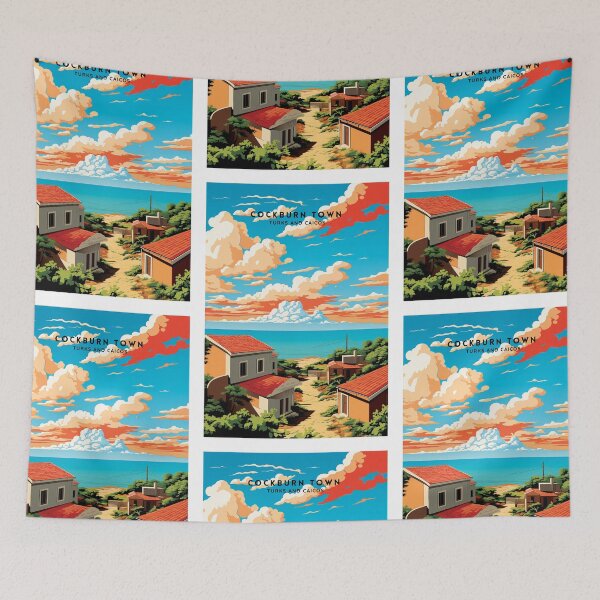 Item preview, Cockburn Town: Island Serenity and Caribbean Charm designed and sold by NeuralVibe.