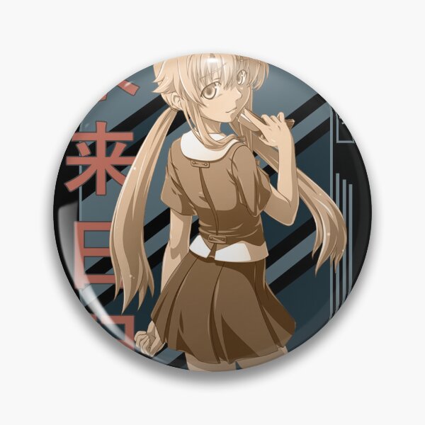 Item preview, Yuno Gasai Future Diary V2 Retro Blue Black Design  designed and sold by Wafusaurus.