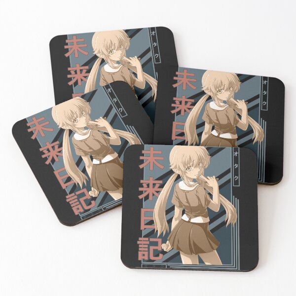 Item preview, Yuno Gasai Future Diary V2 Retro Blue Black Design  designed and sold by Wafusaurus.