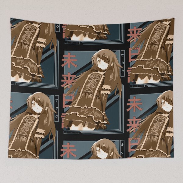 Item preview, Minene Uryuu Future Diary Retro Blue Black Design  designed and sold by Wafusaurus.