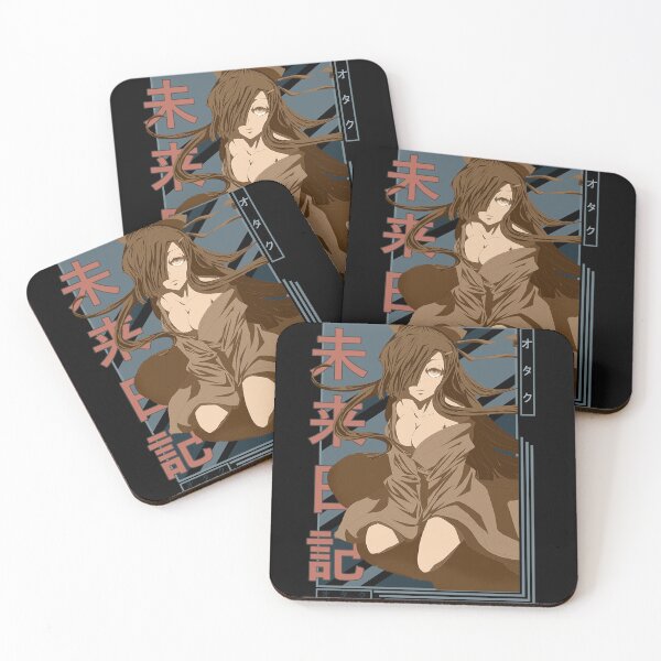 Item preview, Tsubaki Kasugano Future Diary Retro Blue Black Design  designed and sold by Wafusaurus.