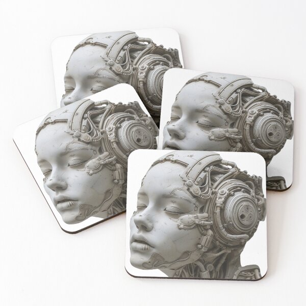 Item preview, Cyborg Woman with Mechanical Details designed and sold by palmyst.