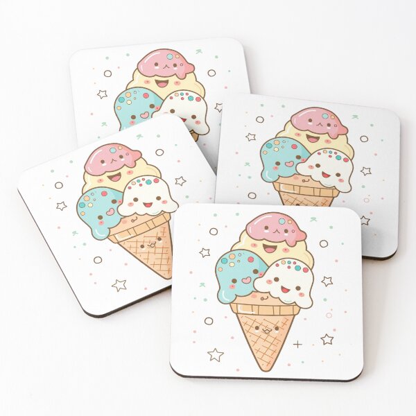 Item preview, Cute Ice Cream Sticker designed and sold by NicolasGlowArt.