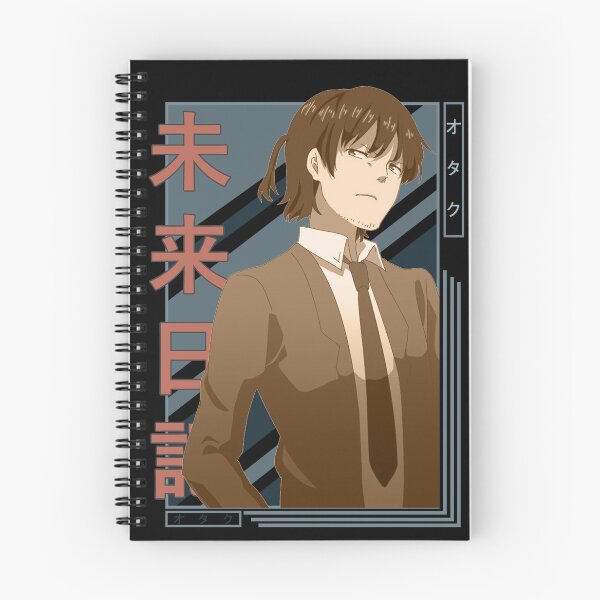 Item preview, Keigo Kurusu Future Diary Retro Blue Black Design  designed and sold by Wafusaurus.