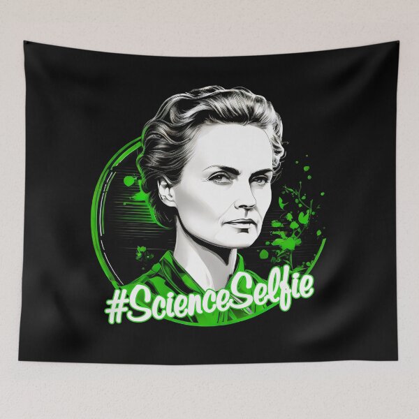 Item preview, Marie Curie Science Selfie - Vintage Black & White Portrait designed and sold by BNCH44.