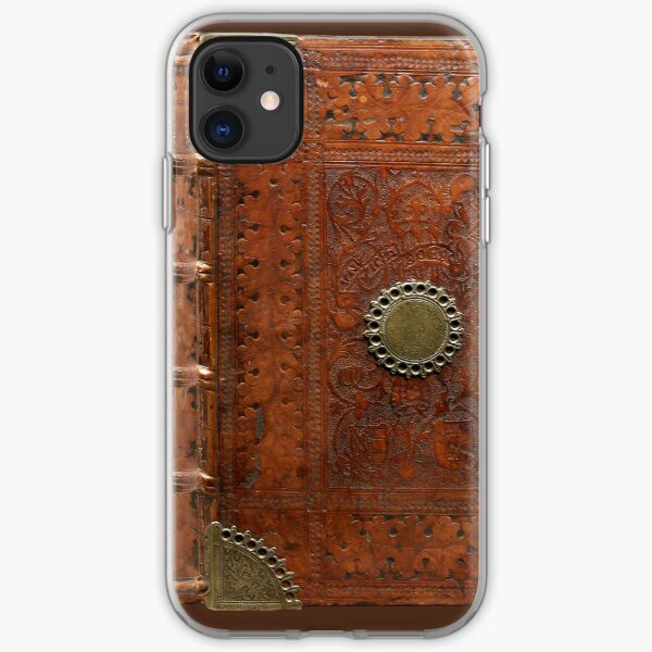 Ancient leather & brass book cover, Nuremberg 1477 iPhone Soft Case