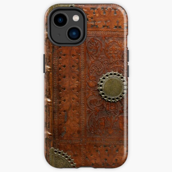 Ancient leather & brass book cover, Nuremberg 1477 iPhone Tough Case
