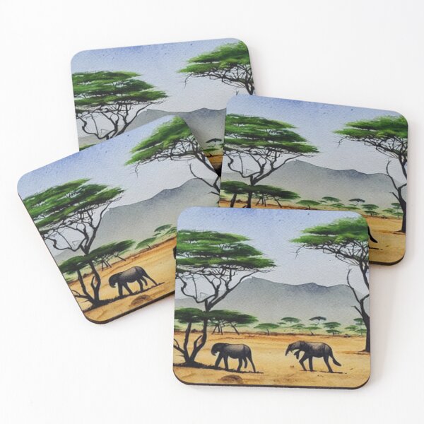 Item preview, The Elephants Grassland designed and sold by Yzakreativ.