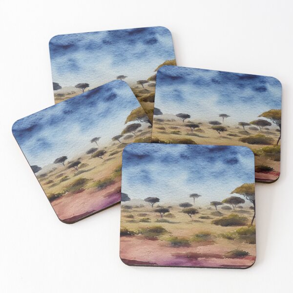Item preview, African Grasslands in Watercolor designed and sold by Yzakreativ.