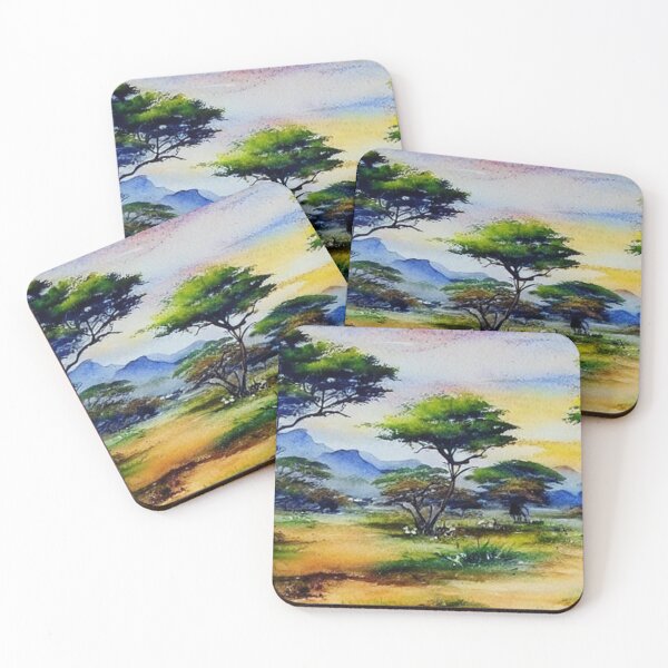 Item preview, African Sunset in Watercolor designed and sold by Yzakreativ.