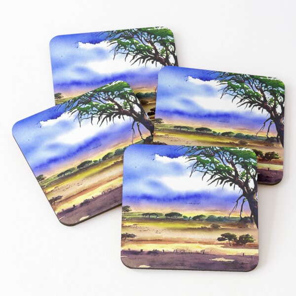 Item preview, African Horizon in Watercolor designed and sold by Yzakreativ.