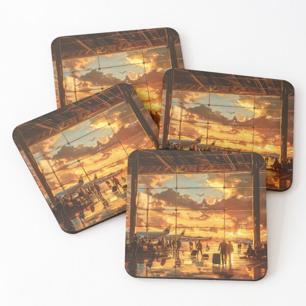 Item preview, Sunset View at Airport Terminal designed and sold by palmyst.