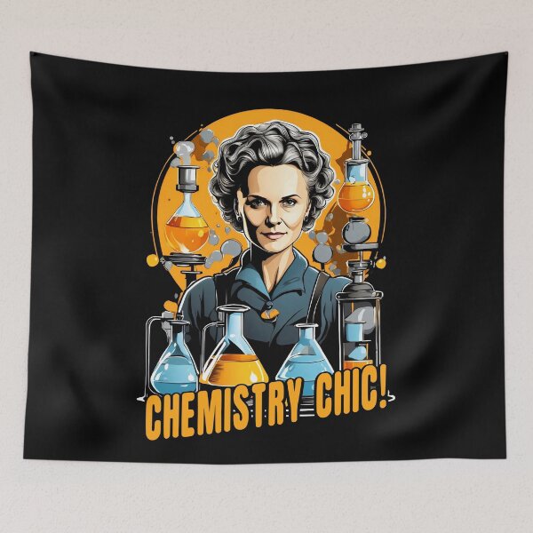 Item preview, Marie Curie Chemistry Chic - Double Noble Prize Winner designed and sold by BNCH44.