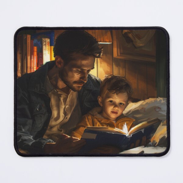 Item preview, Father and Son Bonding Over a Book designed and sold by palmyst.