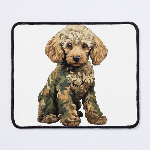 Item preview, Camo Poodle designed and sold by PrintPulseInk.