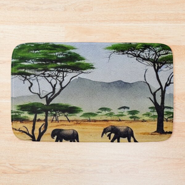Item preview, The Elephants Grassland designed and sold by Yzakreativ.