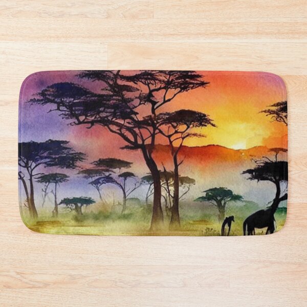 Item preview, Watercolor Safari at Sunset designed and sold by Yzakreativ.