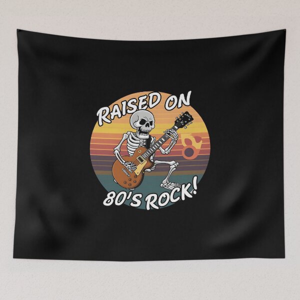 Item preview, raised on 80's rock Faded 1960s Rock Roll For Eighties Rockers Band designed and sold by FurRealStudioCo.