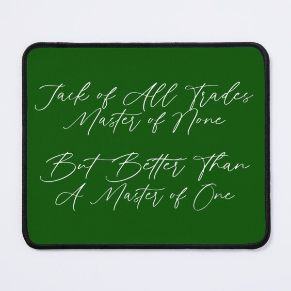 Item preview, Jack of all Trades, Master of None designed and sold by Excalibur-Pins.