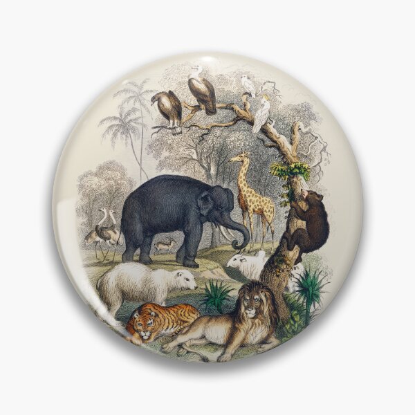 Item preview, Wild Animals Naturalist Illustration (1820) by Oliver Goldsmith designed and sold by Antiquated Art.