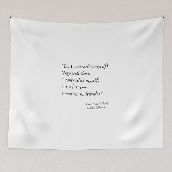 Item preview, A Quote from "Song of Myself" by Walt Whitman designed and sold by Poemit.