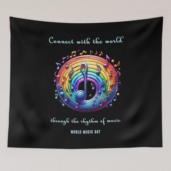 Item preview, Connect with the world through the rhythm of music - World Music Day designed and sold by Pflugart.