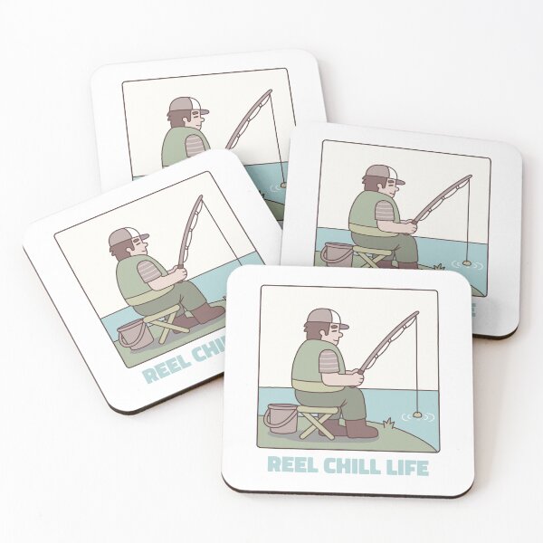 Item preview, Funny Reel Chill Life Fishing Pun designed and sold by rustydoodle.