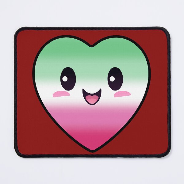 Item preview, Kawaii Heart with Abrosexual Pride Flag Colors , Subtle Abrosexual Design designed and sold by Travelslightly.