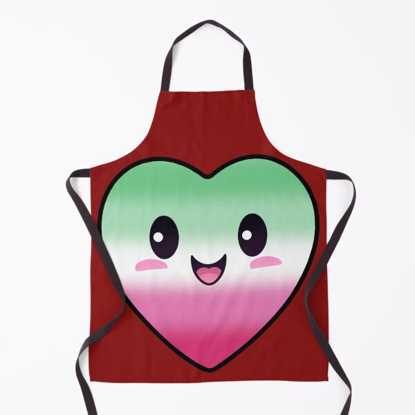 Item preview, Kawaii Heart with Abrosexual Pride Flag Colors , Subtle Abrosexual Design designed and sold by Travelslightly.