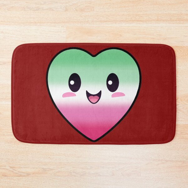 Item preview, Kawaii Heart with Abrosexual Pride Flag Colors , Subtle Abrosexual Design designed and sold by Travelslightly.