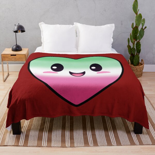Item preview, Kawaii Heart with Abrosexual Pride Flag Colors , Subtle Abrosexual Design designed and sold by Travelslightly.