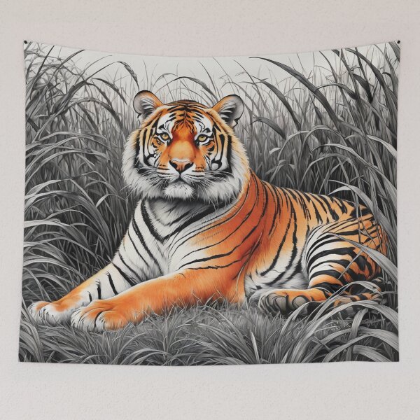 Item preview, Tiger In The Wood designed and sold by PatternTitan.